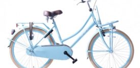 Static Cargo 24 inch Meisjesfiets transporter blauw