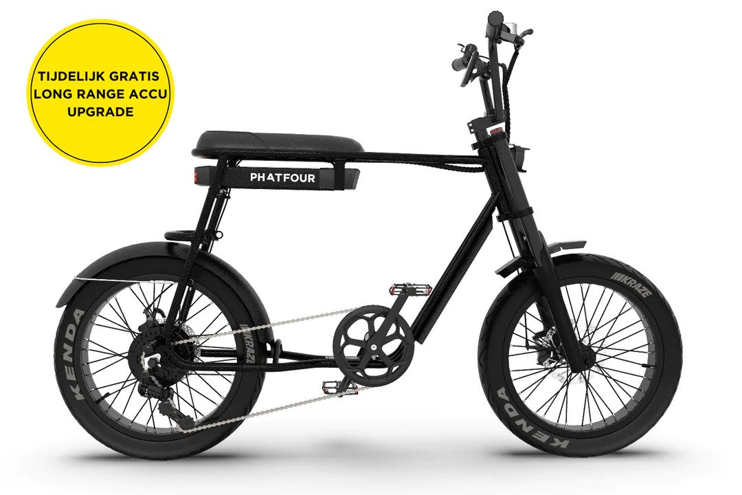 FLB+ SERIE Fatbike met ondersteuning achterwielmotor bafang