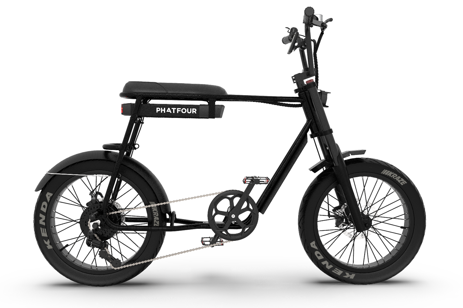 FLB+ SERIE Fatbike met ondersteuning achterwielmotor bafang